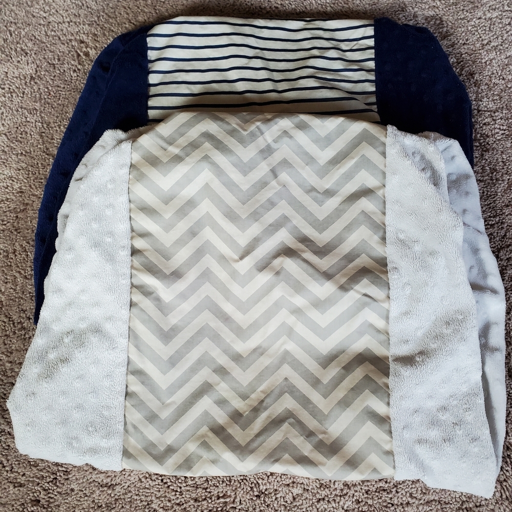 Two Circo wipeable changing pad covers